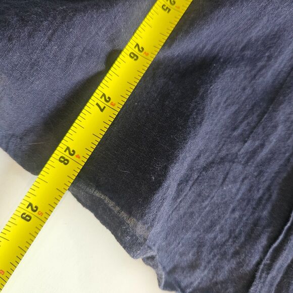 Ralph Lauren Rugby Sz W12 Button up Long Line Over shirt Epaulettes Navy - Picture 5 of 10